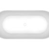 Trens vrijstaand ligbad 180 x 80 cm acryl mat wit met waste mat wit - Afbeelding 3