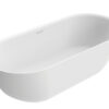 Trens vrijstaand ligbad 180 x 80 cm acryl mat wit met waste mat wit