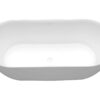 Trens vrijstaand ligbad 180 x 80 cm acryl mat wit met waste mat wit - Afbeelding 5