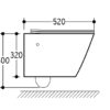 Vesta wandcloset rimless met bidetkraan koud water mat wit - Afbeelding 2